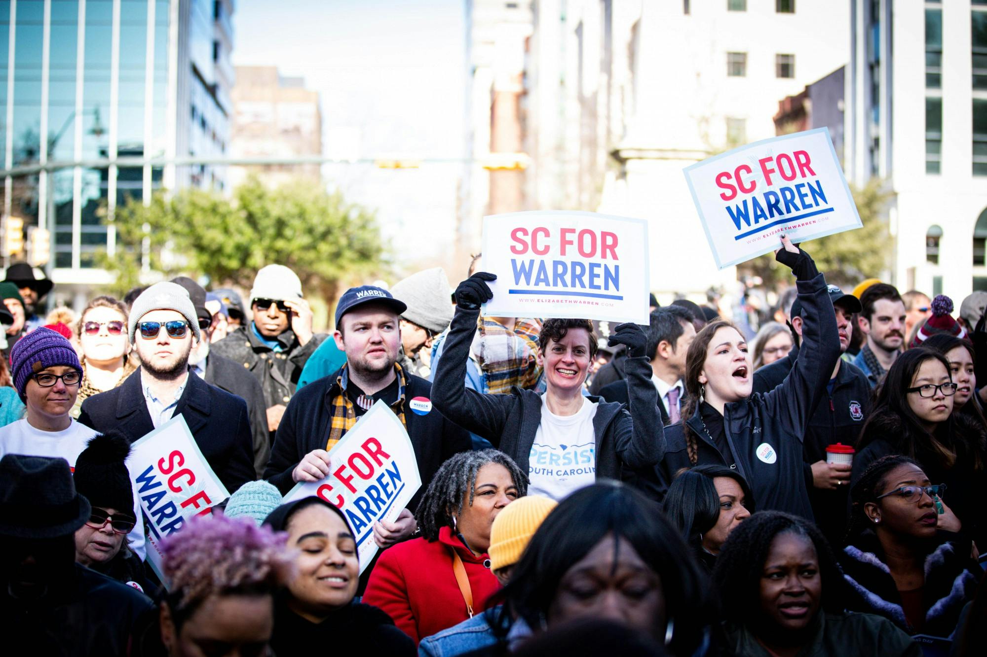 Supporters at the King Day at the Dome event at the Statehouse on Martin Luther King Jr. day Jan. 20.