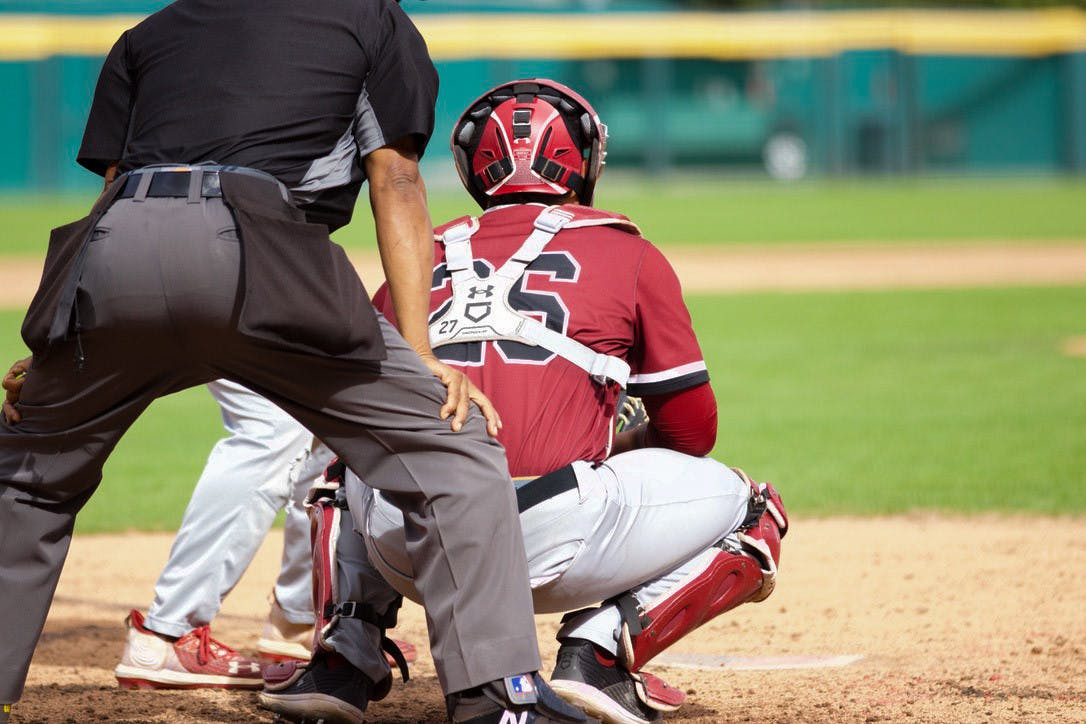 Senior catcher Jonathan French waits for a pitch in the Garnet and Black scrimmage on Nov. 5, 2022. French joins the Gamecocks from the transfer portal after three years at Clemson.