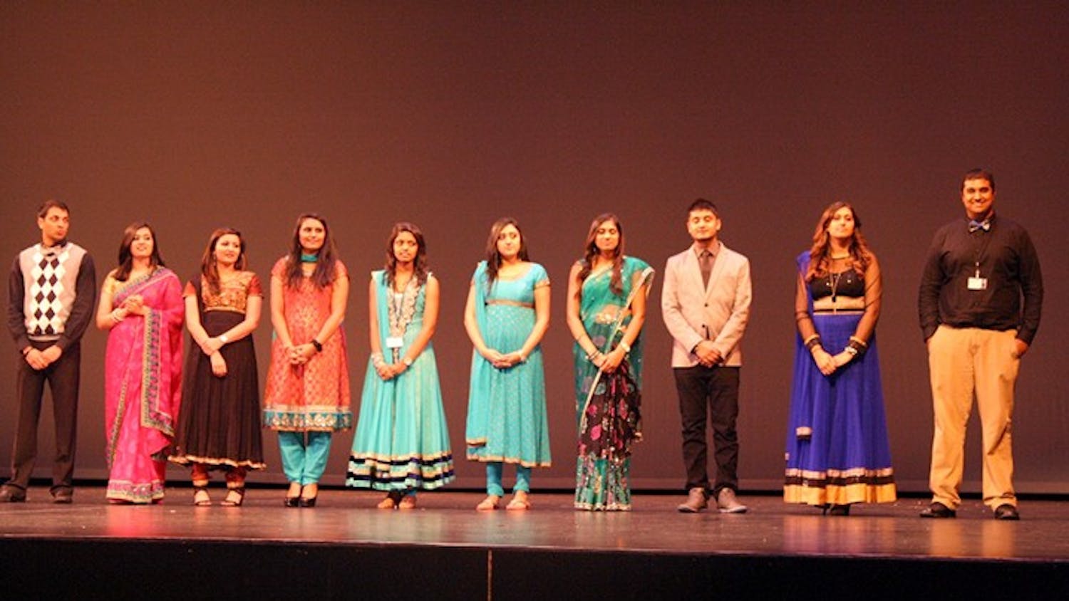 	Left to right: Sai Patel, Laharee Parikh, Shreya Patel, Aesha Desai, Dhanika Patel, Pansi Patel, Hasita Patel, Vishal Champaneri, Evani Patel and Beraj Hira of the ICE exec board.