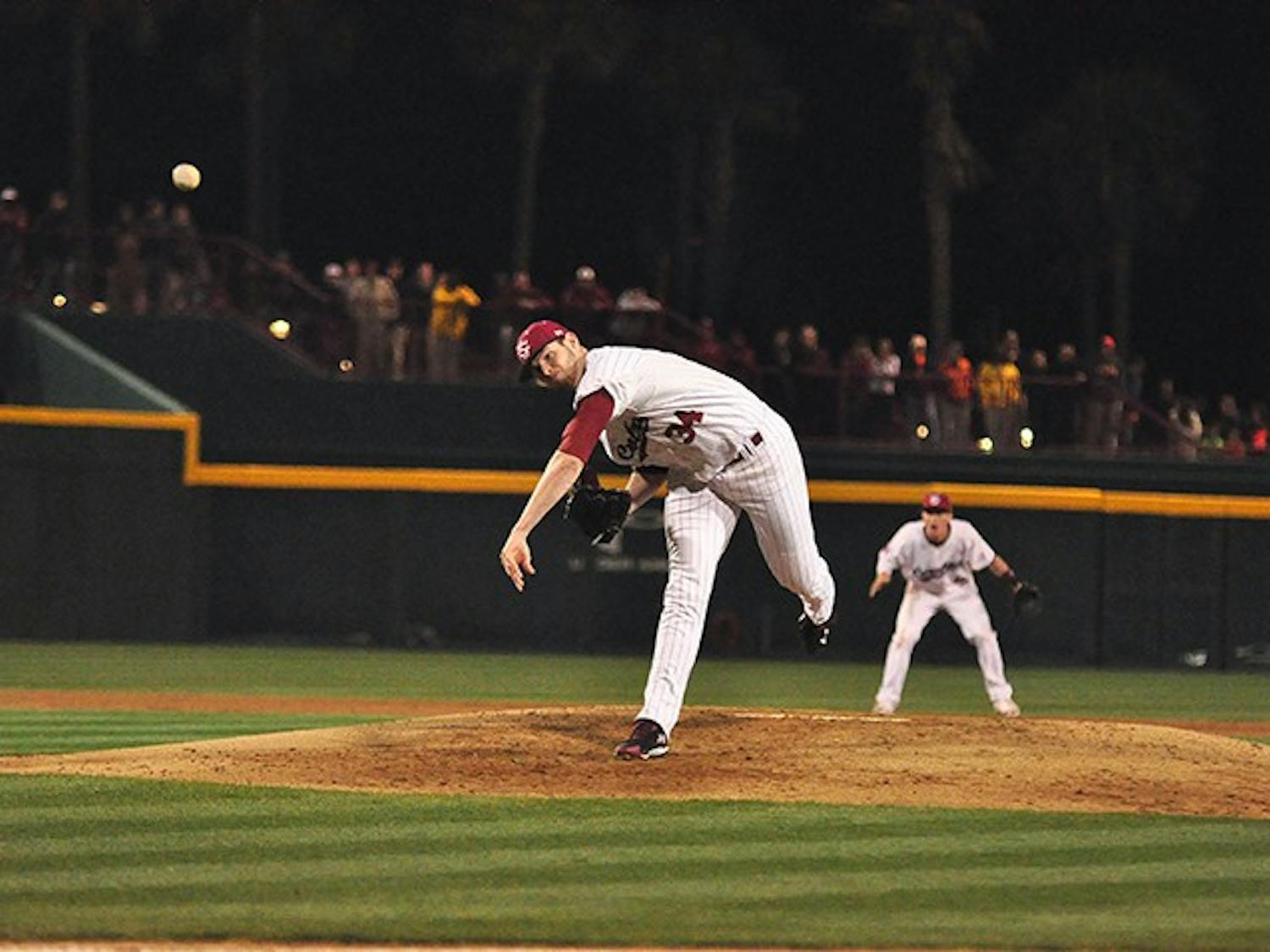 	Junior starting pitcher Jordan Montgomery went seven-plus innings while striking out nine batters in South Carolina&#8217;s series-opening victory against Arkansas.