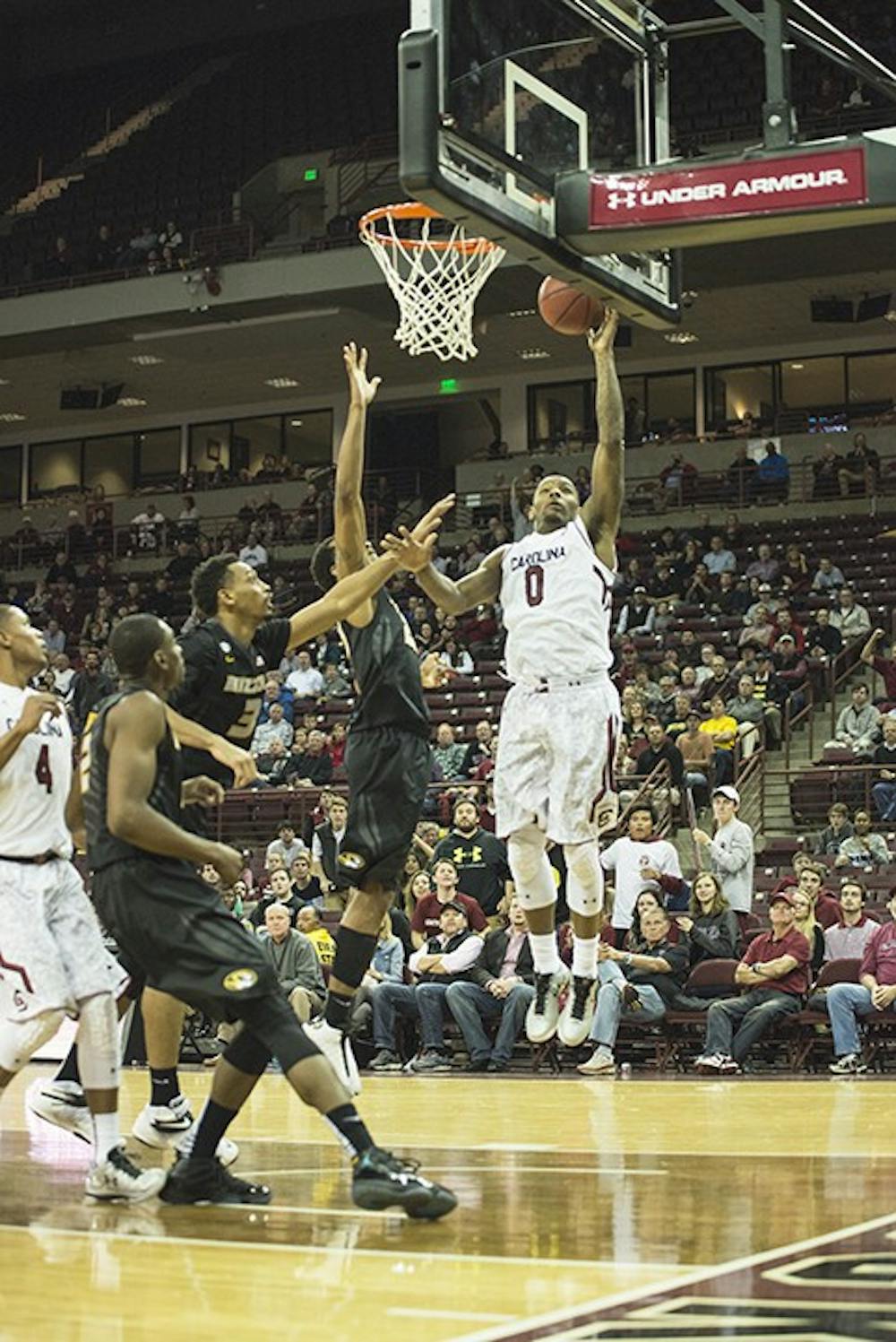 <p>South Carolina will face Missouri in the first round of the 2015 SEC tournament on Wednesday, March 11. South Carolina defeated Missouri 65-60 on February 10 behind a 14-point performance from sophomore guard Sindarius Thornwell. </p>