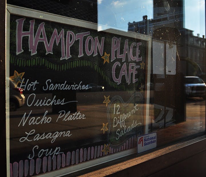 Hampton Place Cafe offers a wide variety of options, including twelve different salads. 
