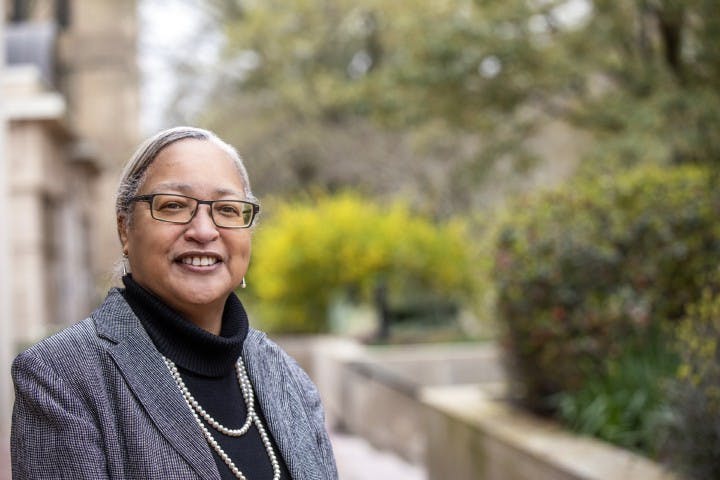 Professor Valinda Littlefield poses for a photo.