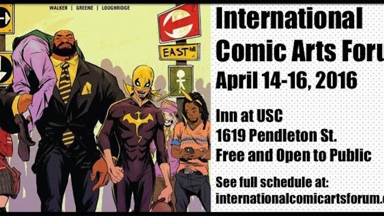 The International Comic Arts Forum strives to educate the public about the art of comics and promote this medium.