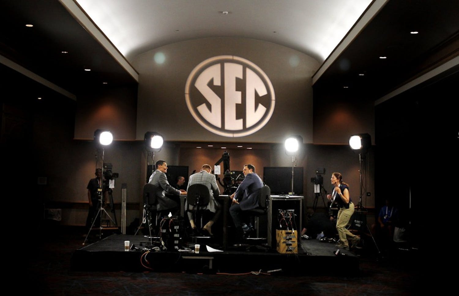 ESPN's presence was strong during SEC football media days in Hoover, Alabama. (Gerry Melendez/The State/MCT)