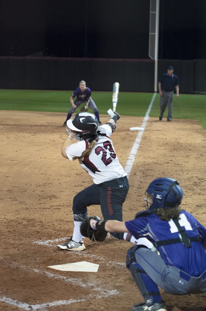 Kennedy Clark recorded two hits in South Carolina's loss to Georgia Southern.&nbsp;