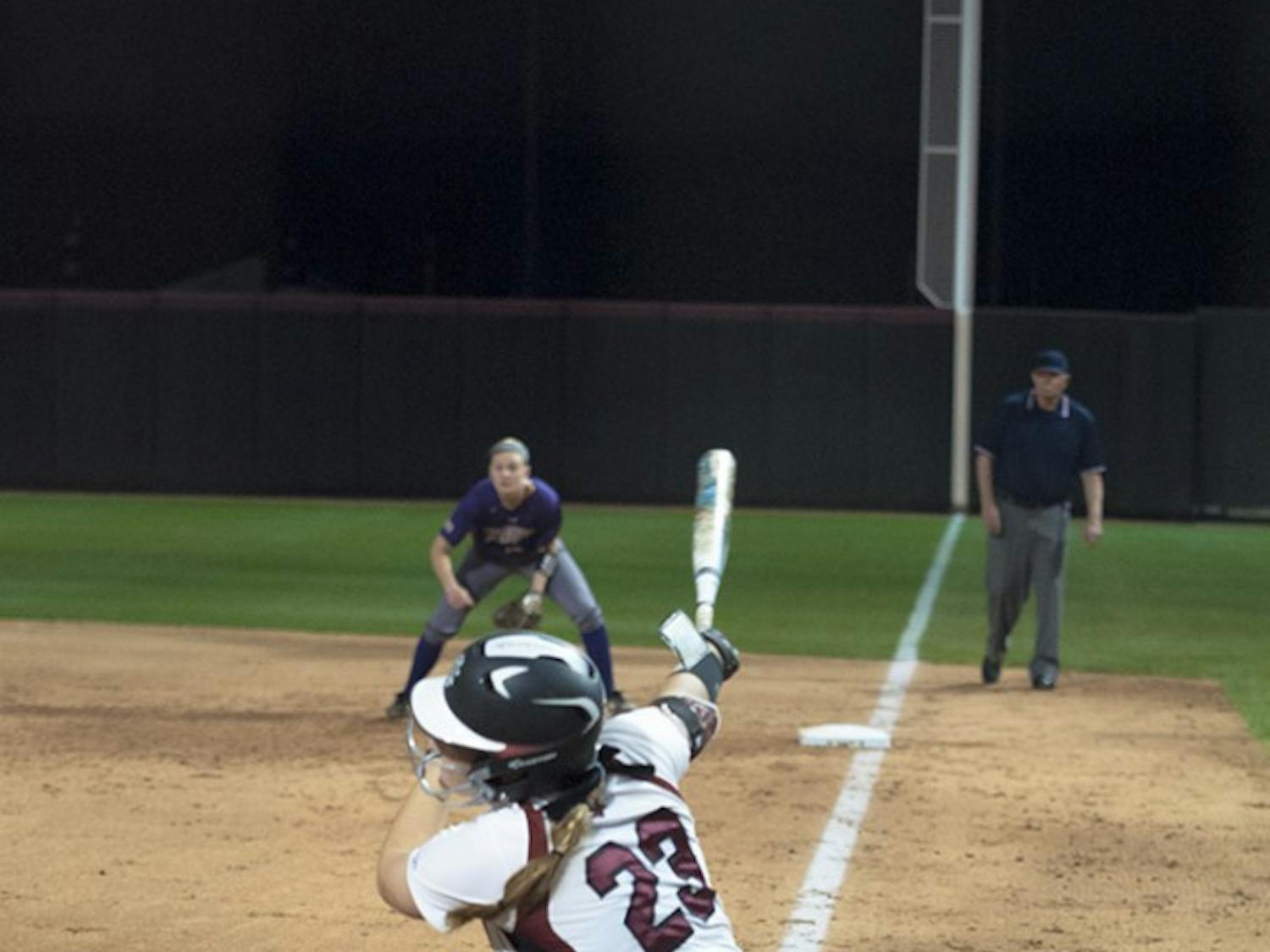 Kennedy Clark recorded two hits in South Carolina's loss to Georgia Southern. 