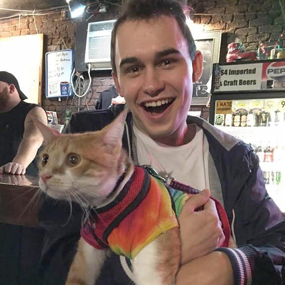 Third-year marketing and theatre student Phillip Carter pushes the limits of comedy with offensive jokes.