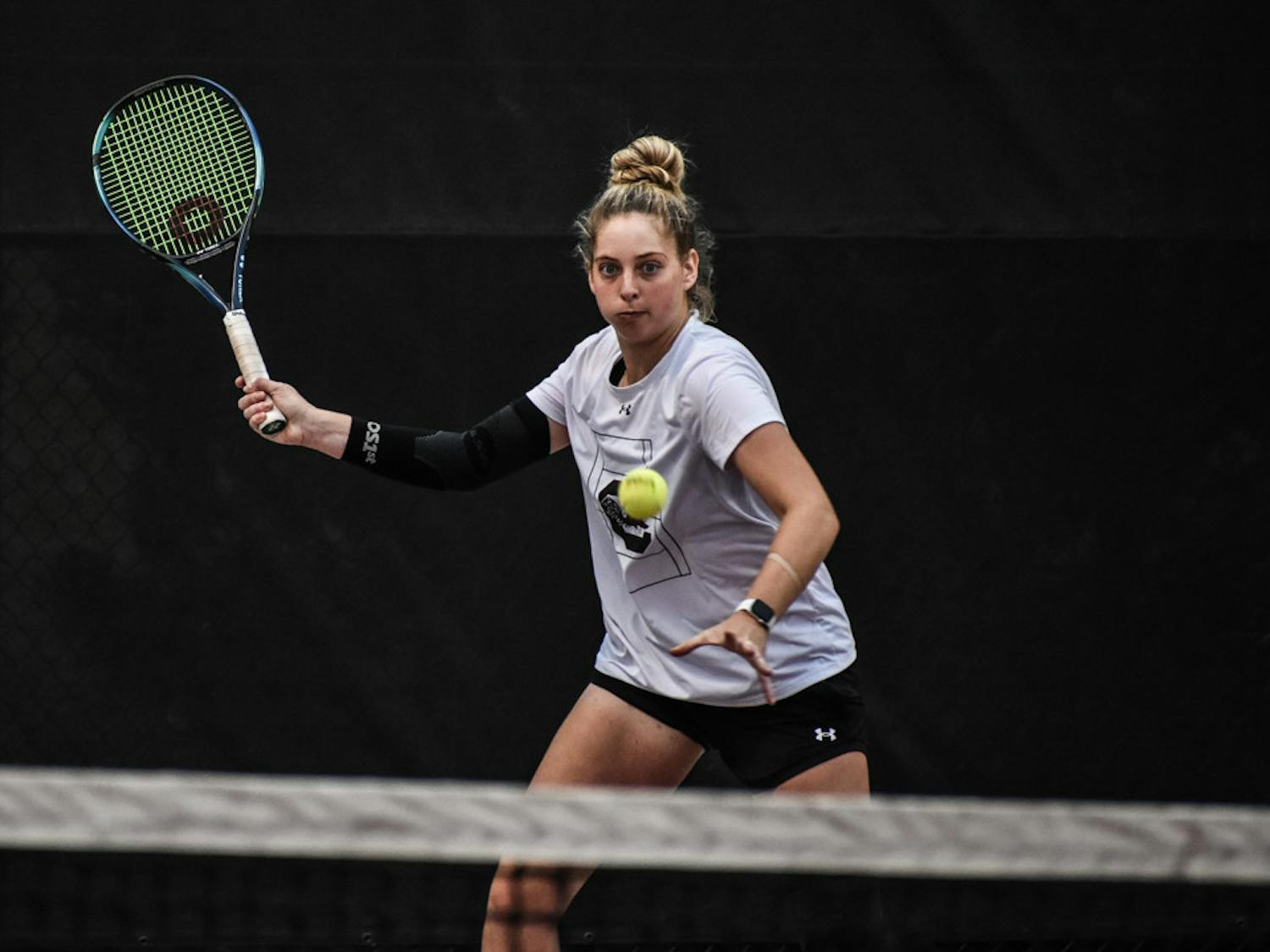 The South Carolina women's tennis team defeated Kentucky in its match on March 17, 2023. With the 4-3 win, the Gamecocks improve its season record to 7-6.