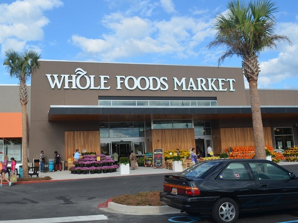 The new Whole Foods Market, in the Cross Hill Shopping Center, stocks 220 locally sourced products.