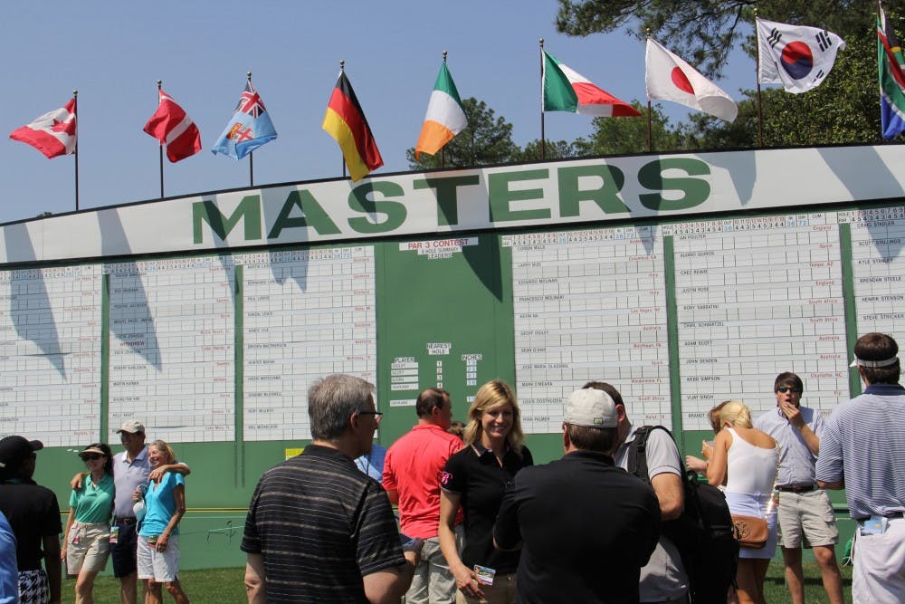	Augusta National Golf Club has hired more than 450 students from USC whose duties include supervising concessions and running merchandising operations at the Masters.