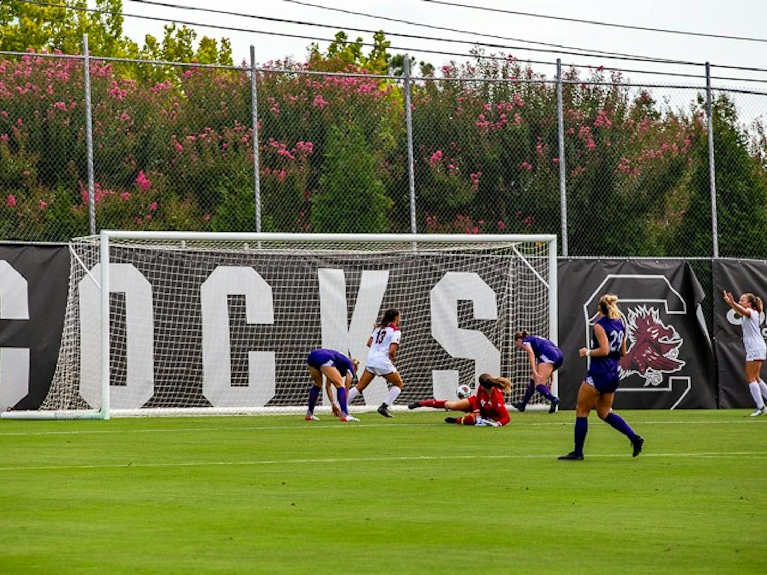 The No. 12 South Carolina women's soccer team earned its first victory of the season on Sunday afternoon, defeating East Carolina 2-0 at Stone Stadium.