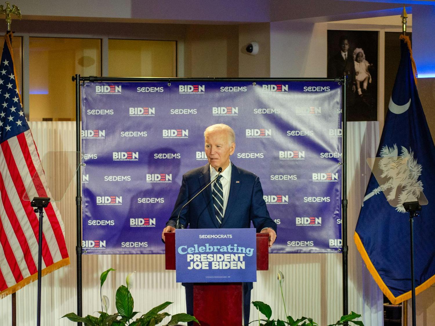 Former President Joe Biden at an event held in his honor at the Columbia Museum of Art at 1515 Main St., Columbia, South Carolina, Feb. 27, 2026. Biden, who is currently 83 years old, faced numerous health concerns during his presidency and failed re-election campaign, and he was diagnosed with prostate cancer last year, just months after he left office.