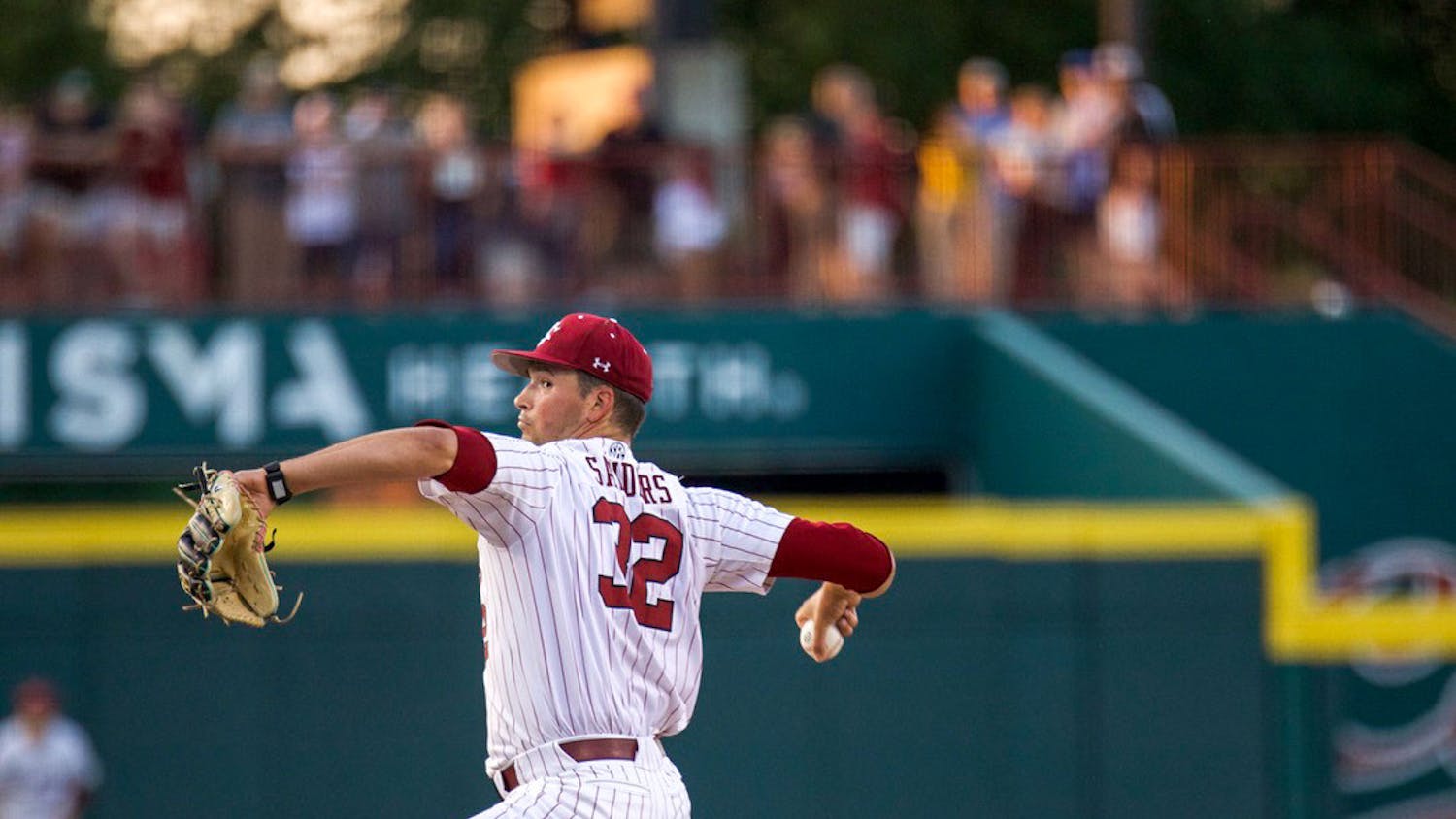 Junior pitcher Will Sanders started the opener for South Carolina on April 20, 2023. The Gamecocks defeated the Gators in the first game of the series 13-3.&nbsp;
