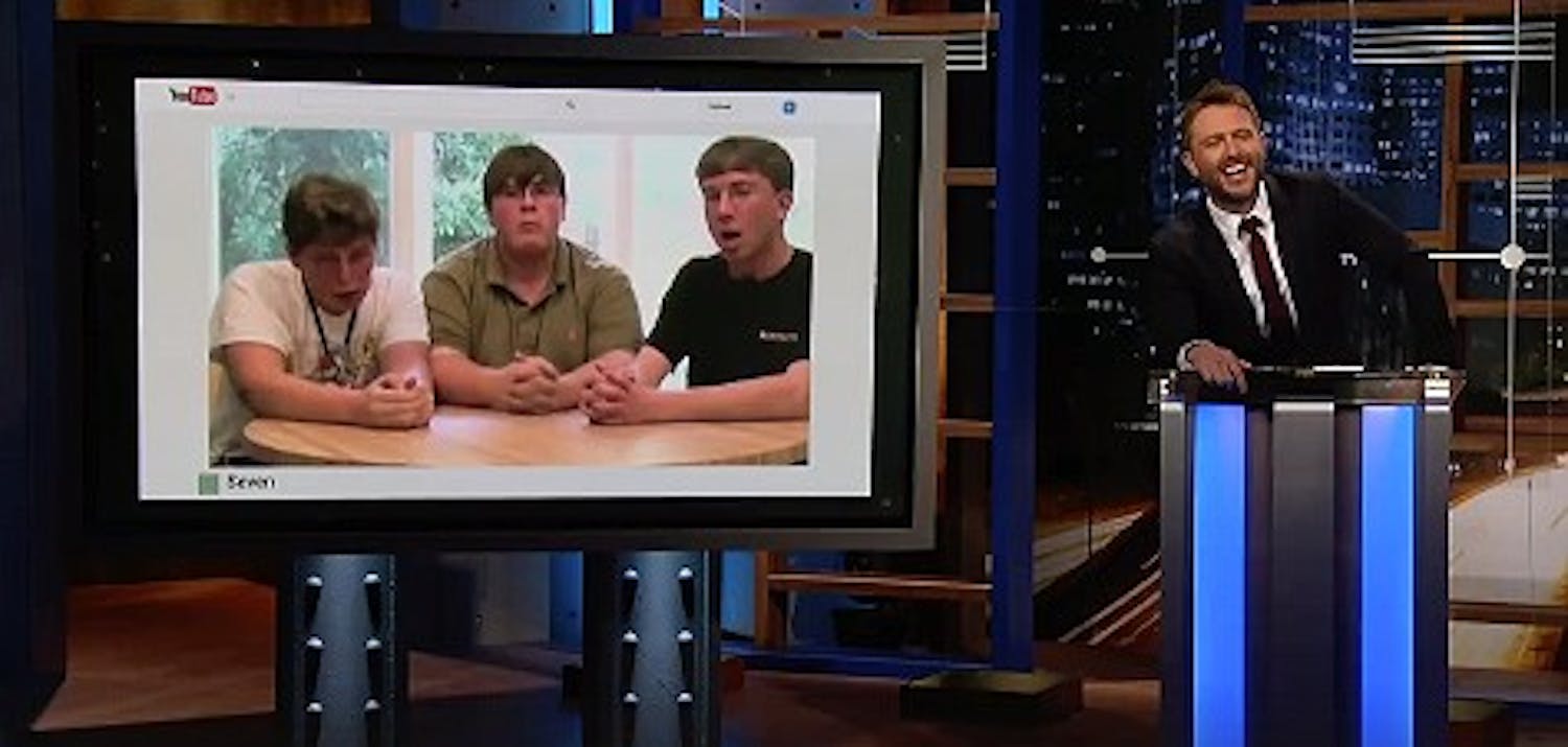 Stephen Simmons and Scott McFall's YouTube video makes its way to "@midnight with Chris Hardwick" on Comedy Central.
