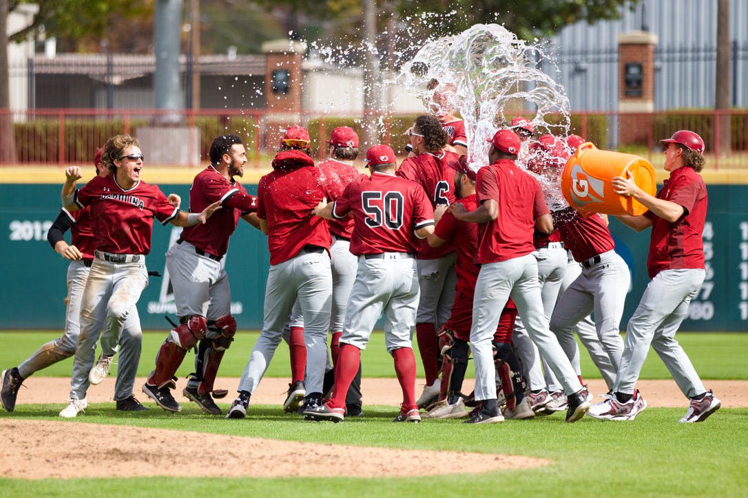 "The South Carolina baseball team held a series of intrasquad scrimmages in preparation of its upcoming spring season. The Garnet and Black World Series saw the roster split into two teams for a best-of-three series in front of small crowds as the players look towards their season beginning in February. The afternoon scrimmages were held on Nov. 2, 3 and 5 and featured both new and returning players.