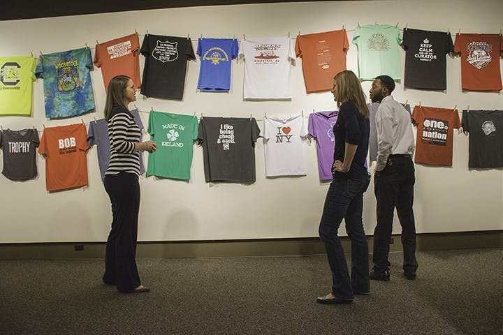 The&nbsp;"Identi-Tee" exhibit outlined major historical milestones in the history of the T-shirt.