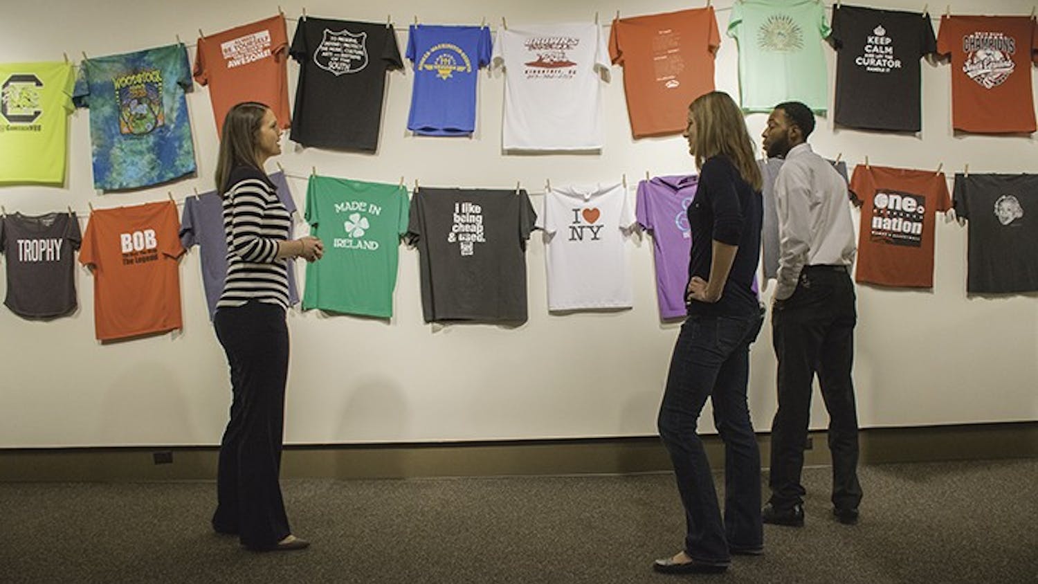 The "Identi-Tee" exhibit outlined major historical milestones in the history of the T-shirt.