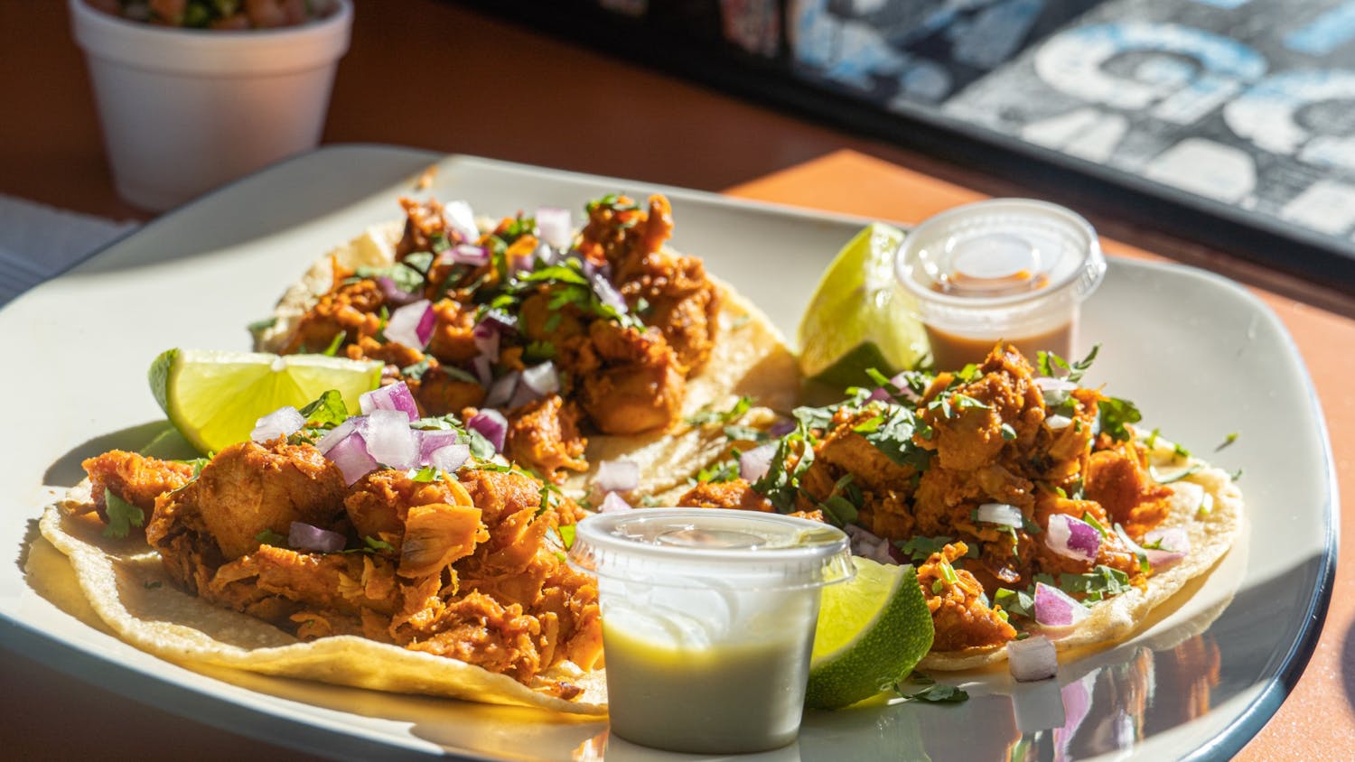 Dishes like the pollo adobado can be found at the local Mexican restaurant, Family Fresh Mex. The family-owned restaurant provides authentic Mexican food to the Columbia area.