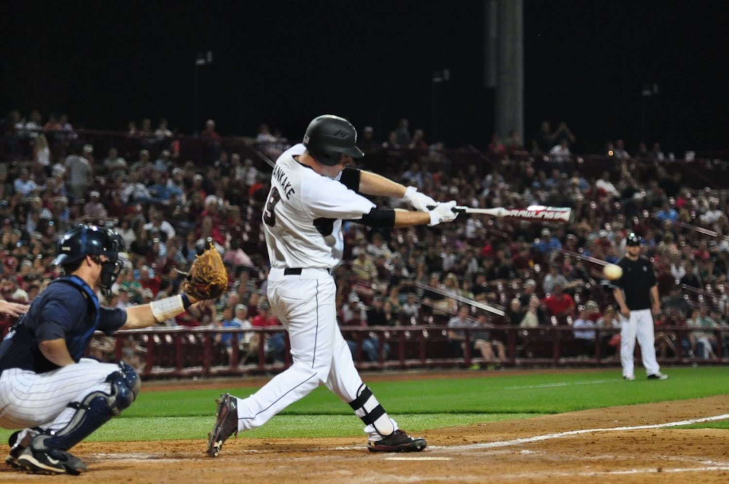 	Sophomore shortstop Joey Pankake hit a home run in the bottom of the ninth inning to give the Gamecocks a 6-5 win over The Citadel at Carolina Stadium Tuesday night.