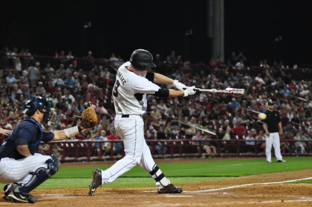 	<p>Sophomore shortstop Joey Pankake hit a home run in the bottom of the ninth inning to give the Gamecocks a 6-5 win over The Citadel at Carolina Stadium Tuesday night.</p>