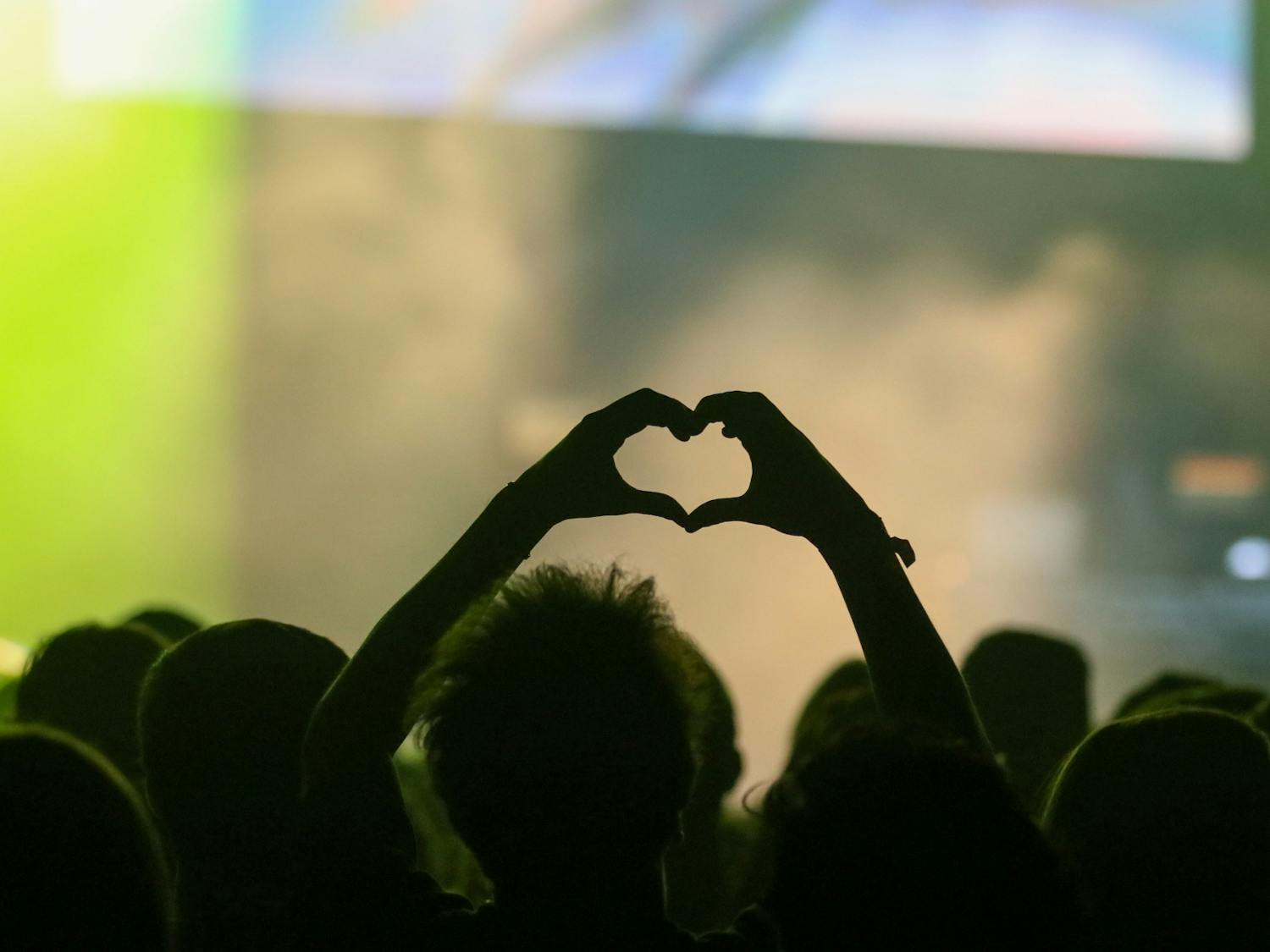 Audience members watching T-Pain perform at Cockstock on Oct. 21, 2022. Cockstock is a part of USC's homecoming week and is put on by Carolina Productions.