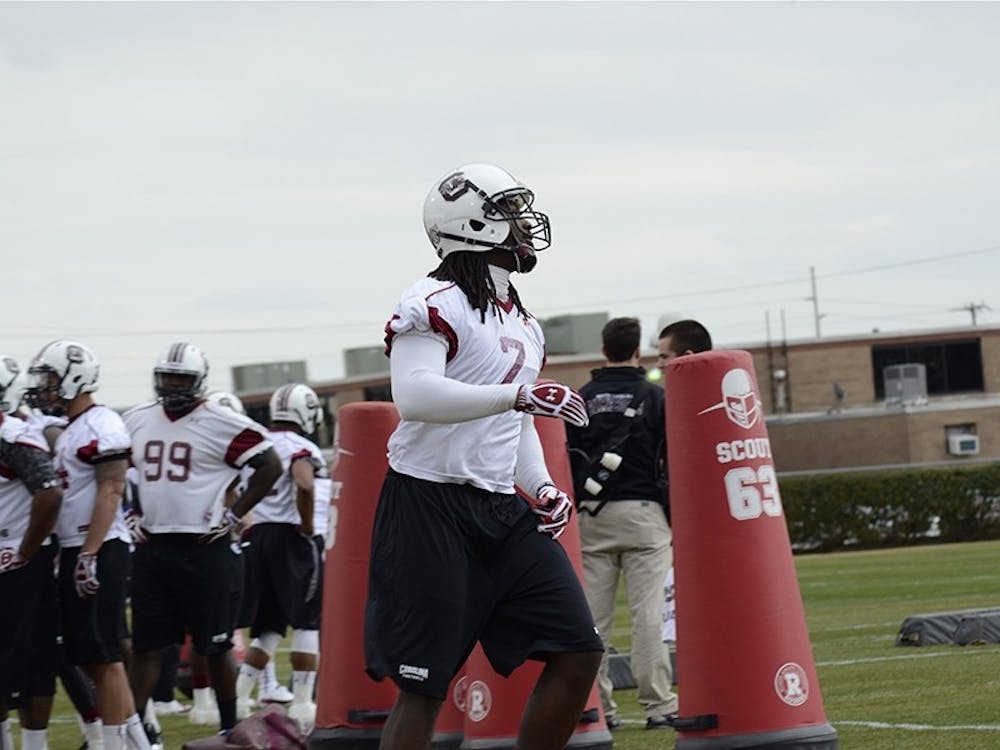Despite gaining 13 pounds during the offseason, junior defensive end Jadeveon Clowney says he has not lost any speed.