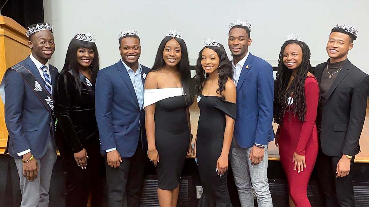 The 2019-2020 Mister and Miss Black USC winners showing off their crowns. This year's pageant will be the first one held on Oct. 26.