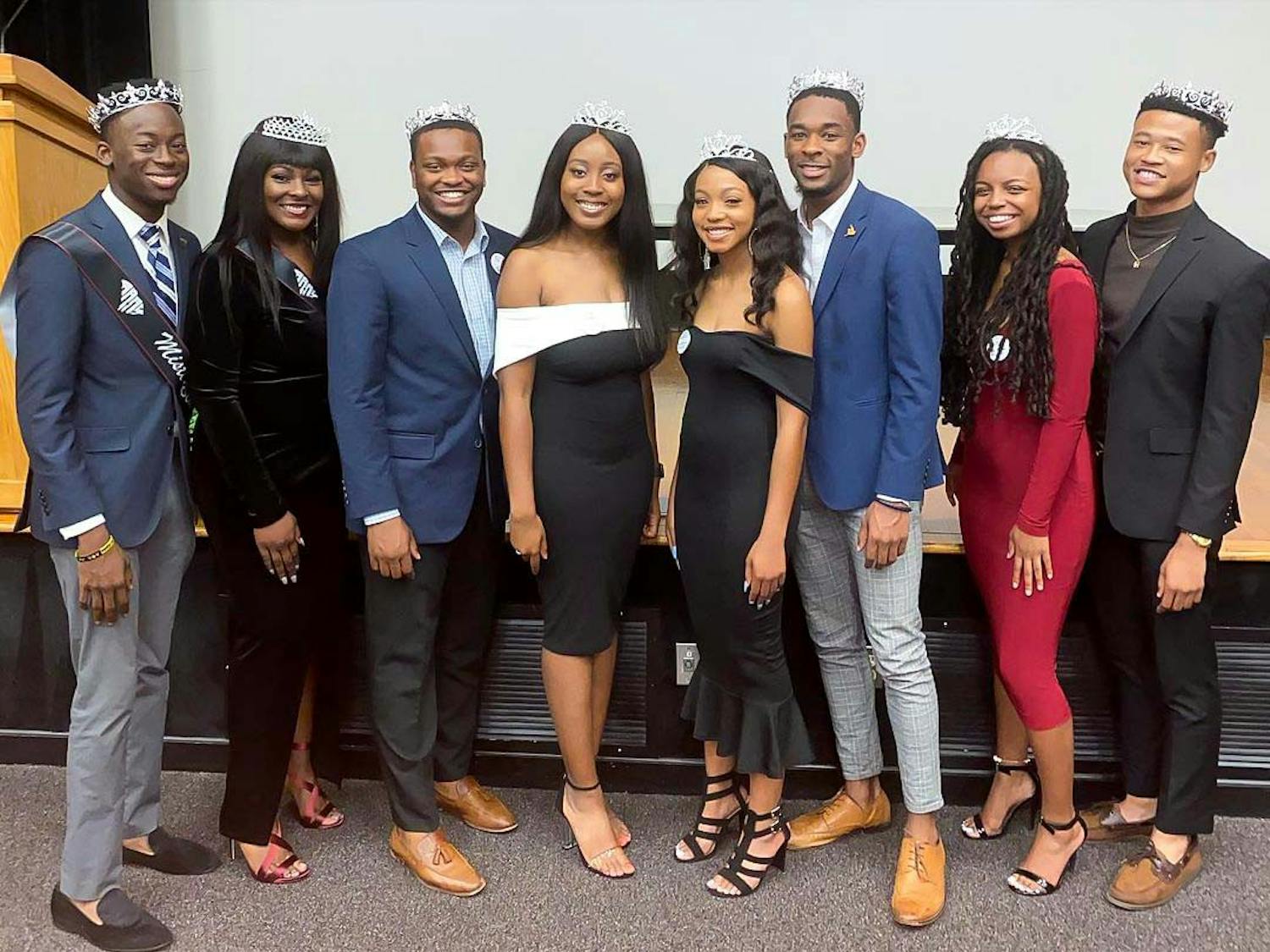 The 2019-2020 Mister and Miss Black USC winners showing off their crowns. This year's pageant will be the first one held on Oct. 26.