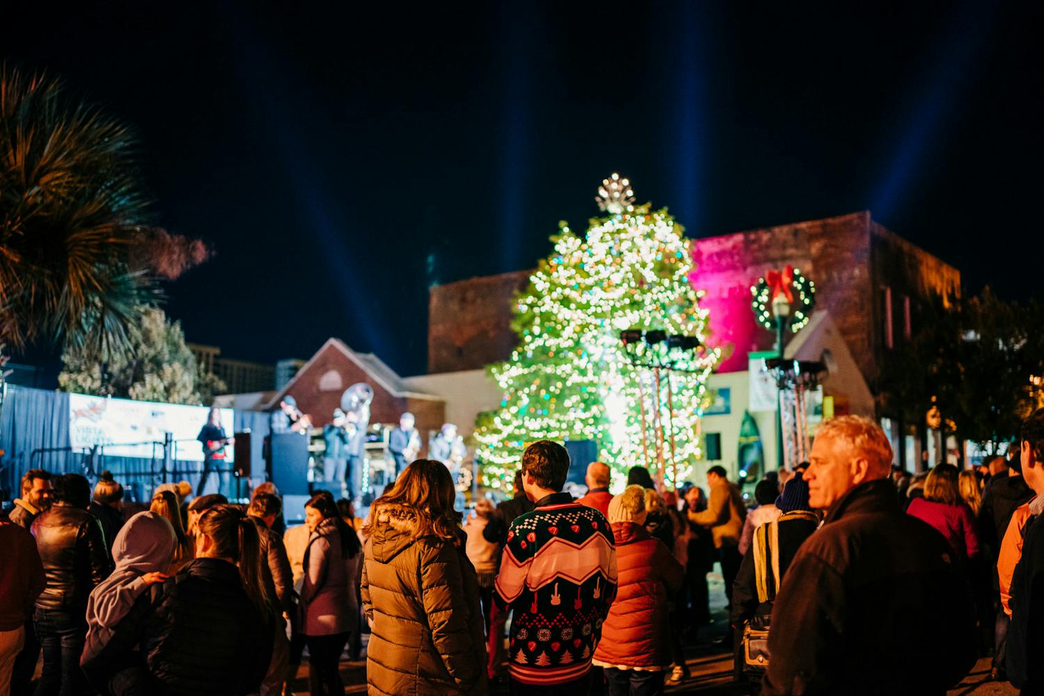 Crowds fill the street at the annual Vista Lights event in November 2022. The event is put together by the Congaree Vista Guild, a membership-based nonprofit organization dedicated to promoting the Vista.
