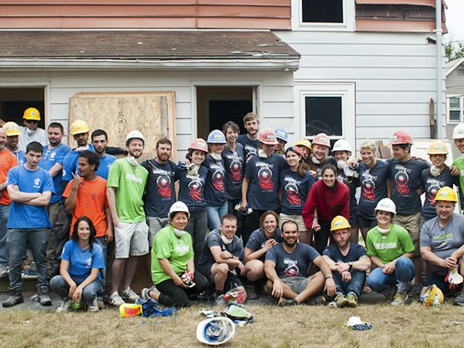 Bike & Build sends hundreds of young adults around the US to help build affordable housing. (Courtesy of Bike & Build)