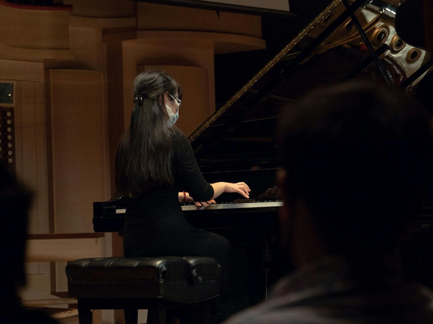 USC School of Music student performs a piano art song during the "Together: A celebration of Asian and Pacific Islander Communities" concert on March 15, 2022. &nbsp;The concert focused on the celebrating and showcasing works from Asian and Pacific Islander composers in recognition of the lives lost on March 16, 2021.