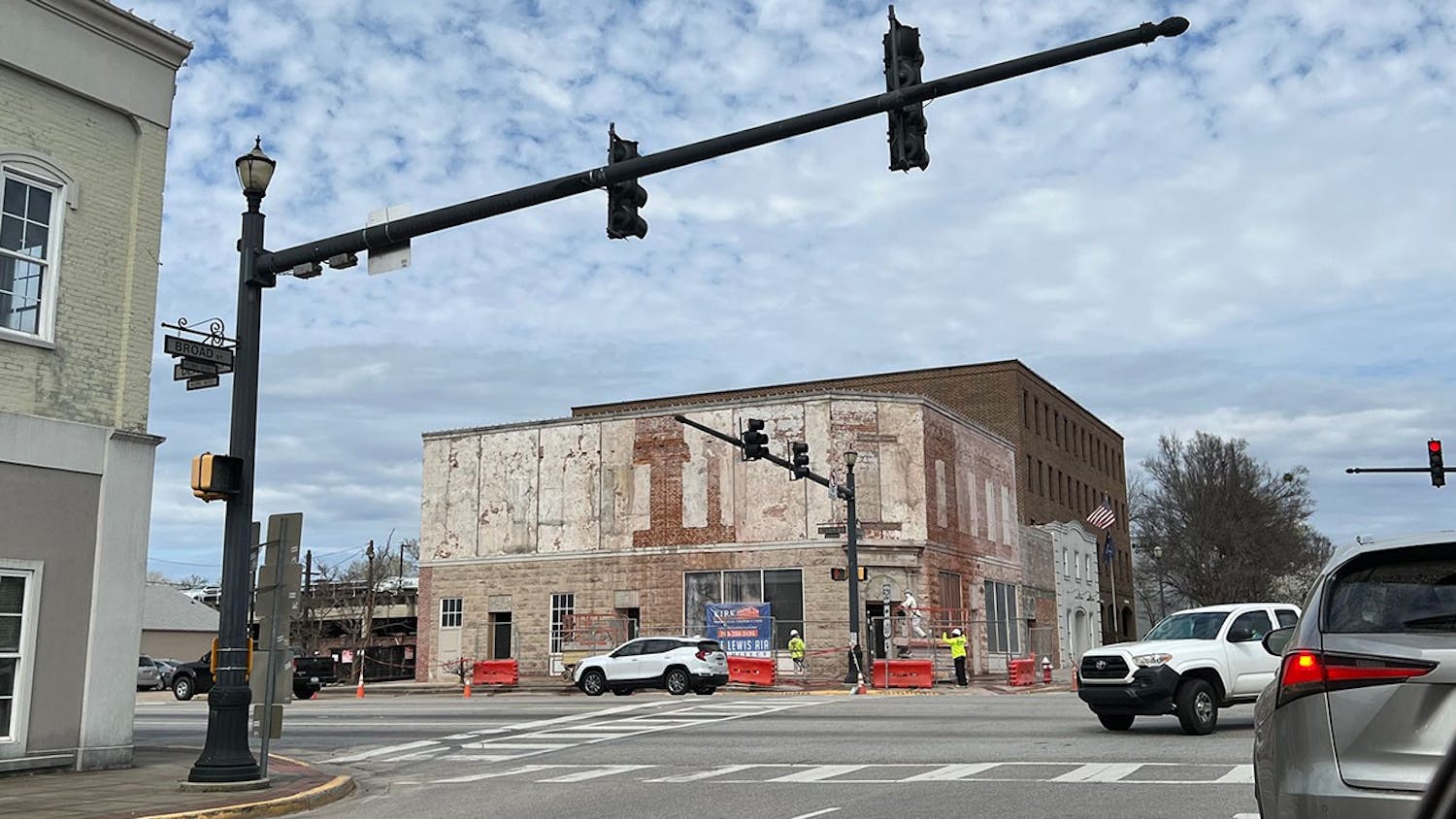 The Camden building Sheheen is restoring on Broad Street on March 8, 2022.