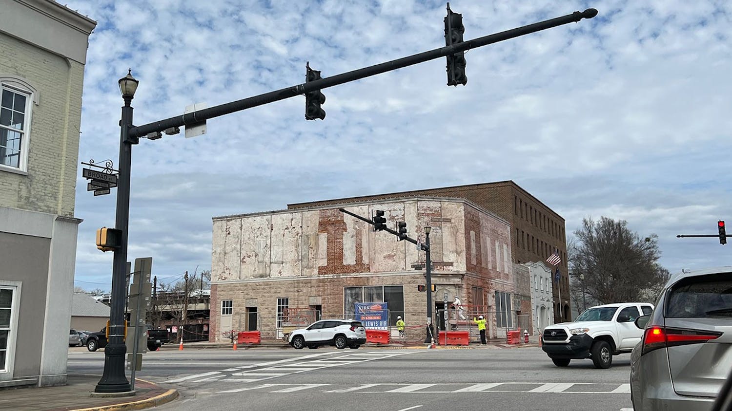 The Camden building Sheheen is restoring on Broad Street on March 8, 2022. 