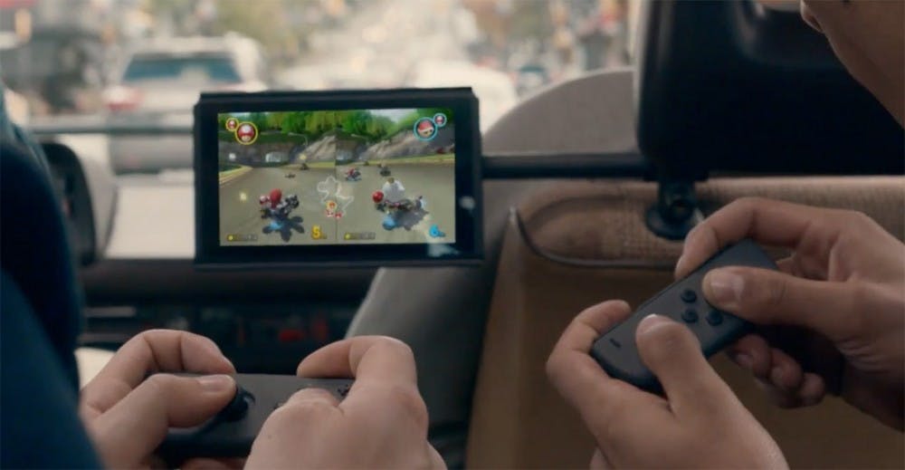The Switch from Nintendo combines the mobility of a handheld with the power of a home gaming system to enable new video game play styles. It will be available in March 2017. (Handout/TNS)