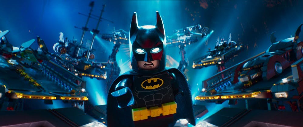Batman voiced by Will Arnett in a scene from the animated movie "The LEGO Batman Movie" directed by Chris McKay. (Warner Bros. Pictures/TNS)
