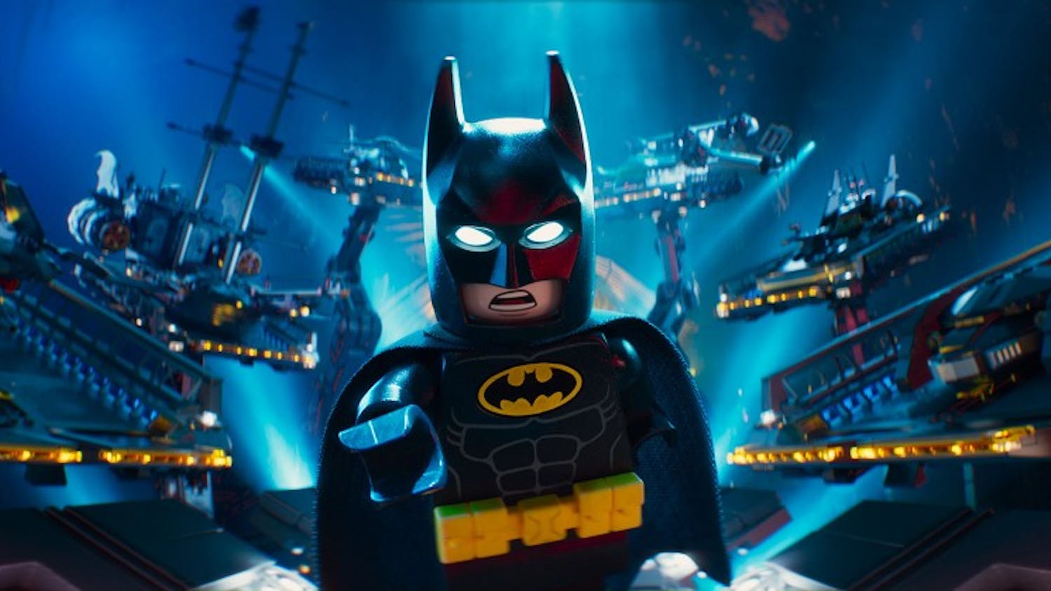 Batman voiced by Will Arnett in a scene from the animated movie "The LEGO Batman Movie" directed by Chris McKay. (Warner Bros. Pictures/TNS)