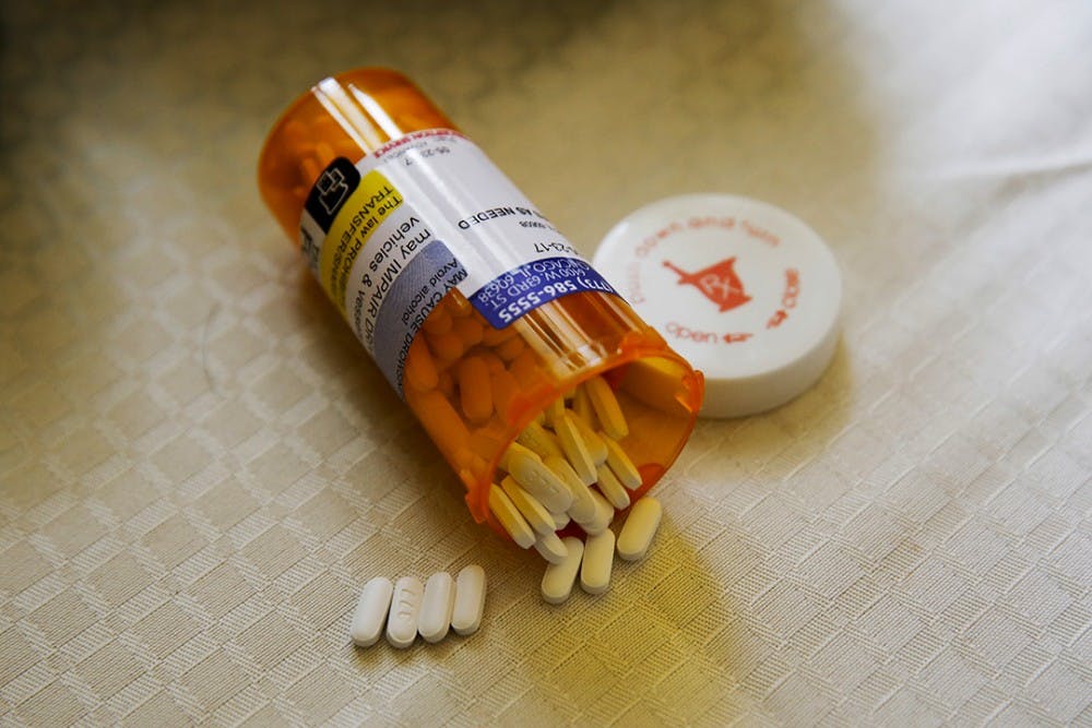 Jim Watkins&apos; tramadol pills, an opiod he takes for serious pain caused by osteogenesis imperfecta, also known as brittle bone disease. (Jose M. Osorio/Chicago Tribune/TNS)