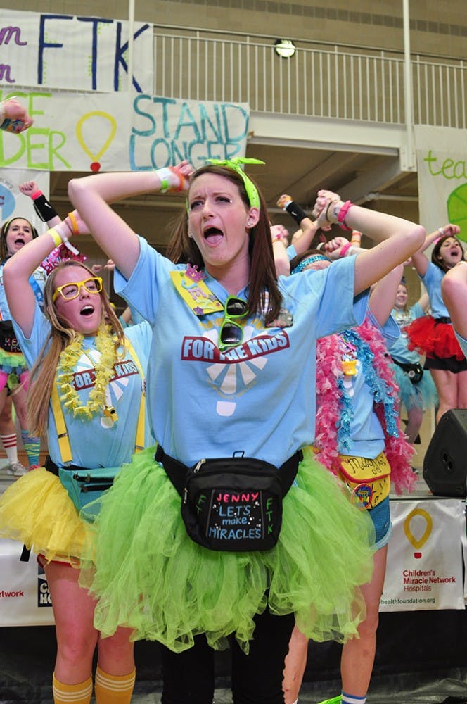 	The morale team creates a dance routine to a mashup of top songs such as Avicii&#8217;s &#8220;Wake Me Up.&#8221;
Brian Almond/The Daily Gamecock