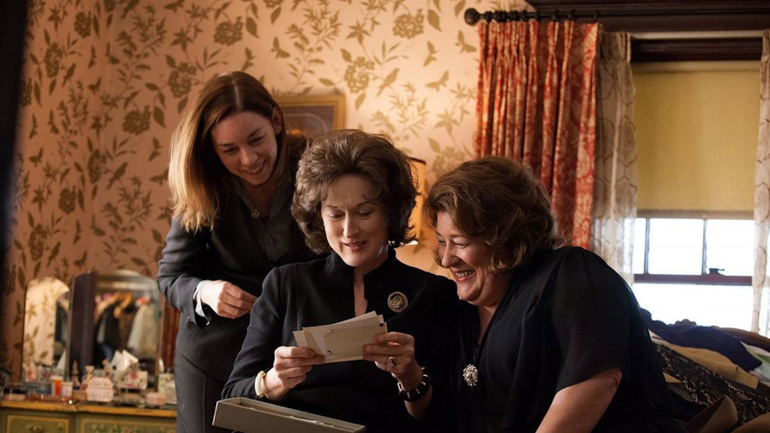 Julian Nicholson, from left, Meryl Streep and Margo Martindale star in "August: Osage County." (Claire Folder/Jean Doumanian Productions/MCT)