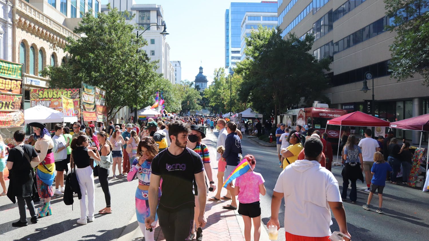 Thousands of people attend the South Carolina Pride Festival, an event dedicated to celebrating the LGBTQIA+ community and advocating for LGBTQIA+ equality. &nbsp;