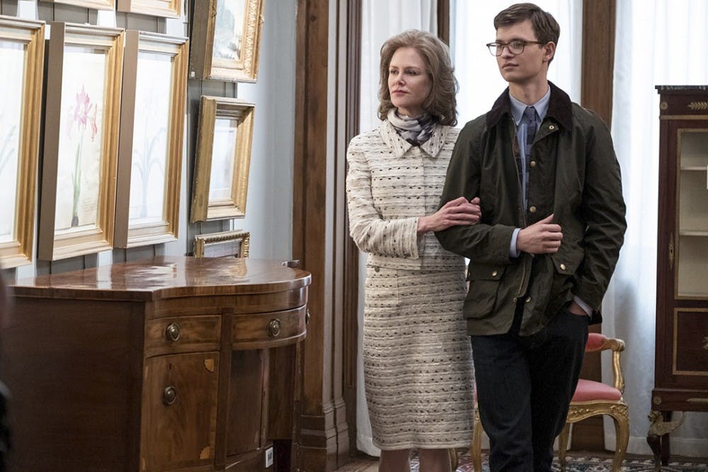 Nicole Kidman, left, and Ansel Elgort in &#x201c;The Goldfinch.&#x201d;  MUST CREDIT: Macall Polay/Warner Bros. Pictures