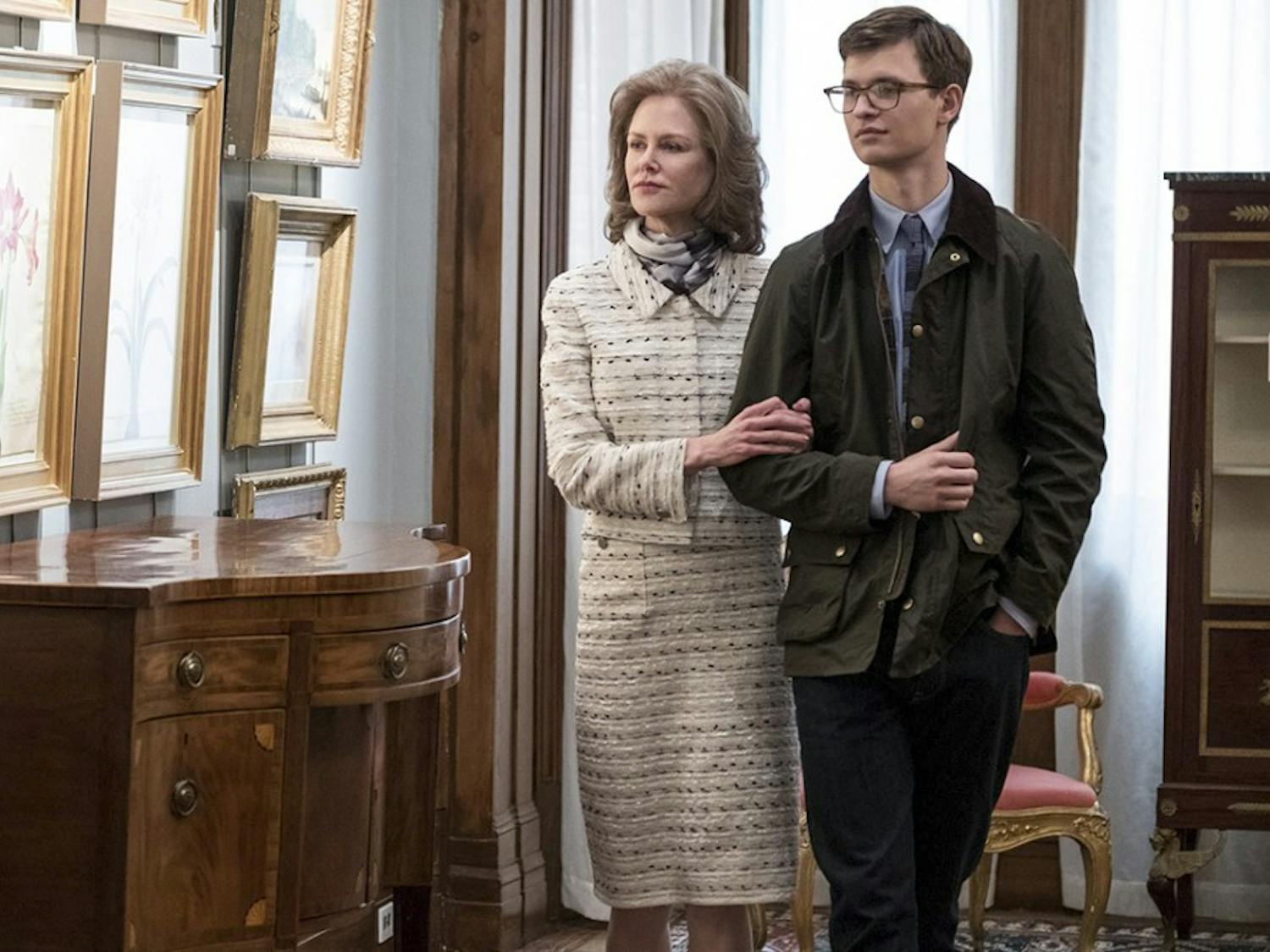 Nicole Kidman, left, and Ansel Elgort in “The Goldfinch.” MUST CREDIT: Macall Polay/Warner Bros. Pictures