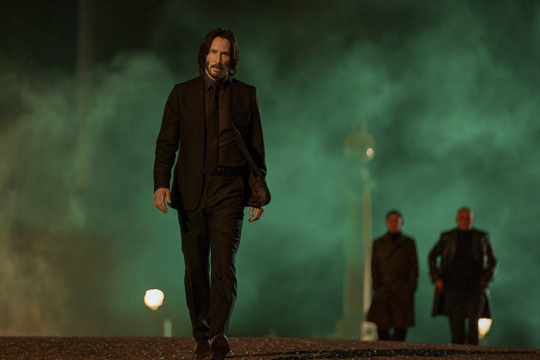 Keanu Reeves as John Wick in "John Wick: Chapter 4." The newest installment of the franchise brought in $73.5 million during its opening weekend, making it the top-grossing film of the series. Film director Chad Stahelski describes the film as a true action epic, paying homage to classic films such as the "Lawrence of Arabia" and "The Good, the Bad and the Ugly."