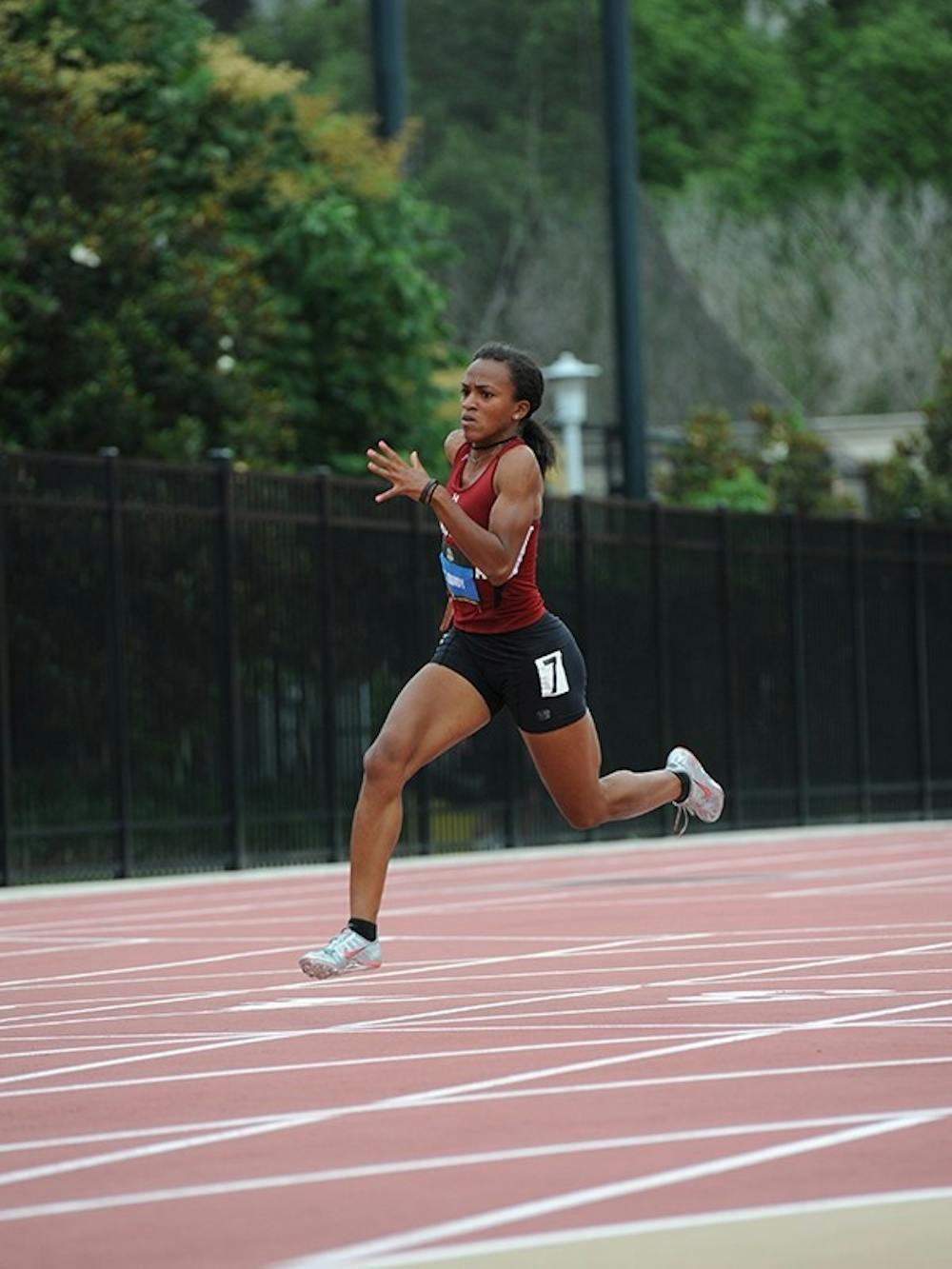 unior Vashti Bandy said she was pretty happy with her performance in the Hurricane Invitational last weekend, where she was part of a winning relay.