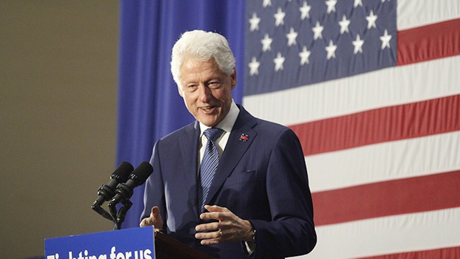 Former president Bill Clinton highlighted the inclusiveness of his wife Hillary Clinton's presidential campaign.