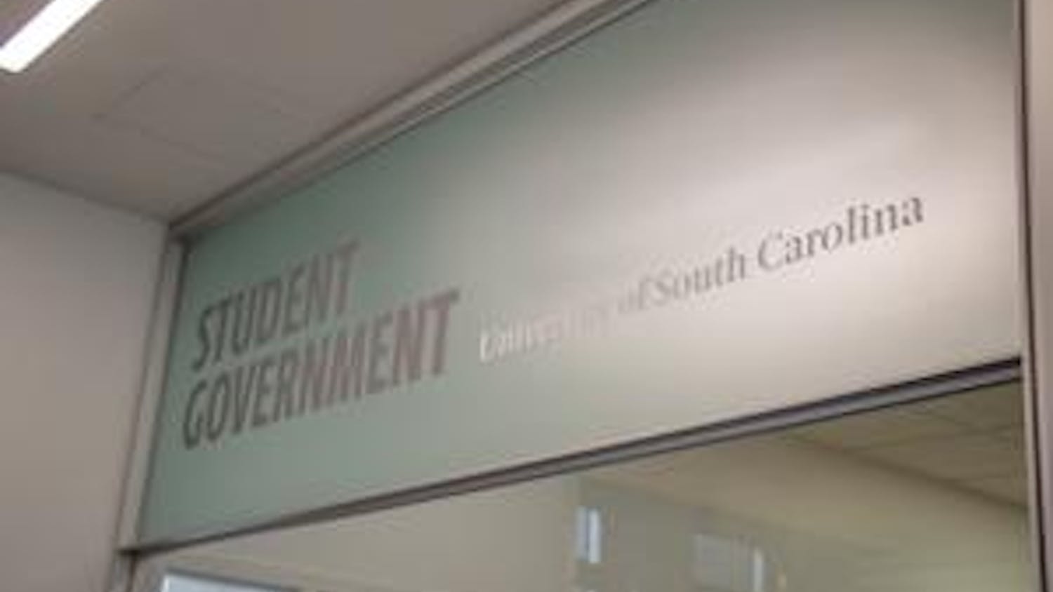 A sign in the Leadership and Service Center marks the student government offices on March 13, 2024. Student government ran out of money to fund clubs and is now informing clubs of grants from various  university departments as possible alternative funding sources.