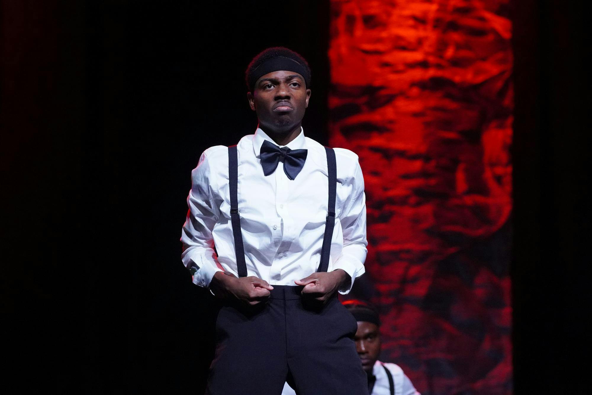 A member of Kappa Alpha Psi Fraternity, Inc. performs at the NPHC homecoming step show at the Columbia Metropolitan Convention Center on Oct. 23, 2025. The show, titled "Twisted Tales on Greek Street," was part of the homecoming week of events.