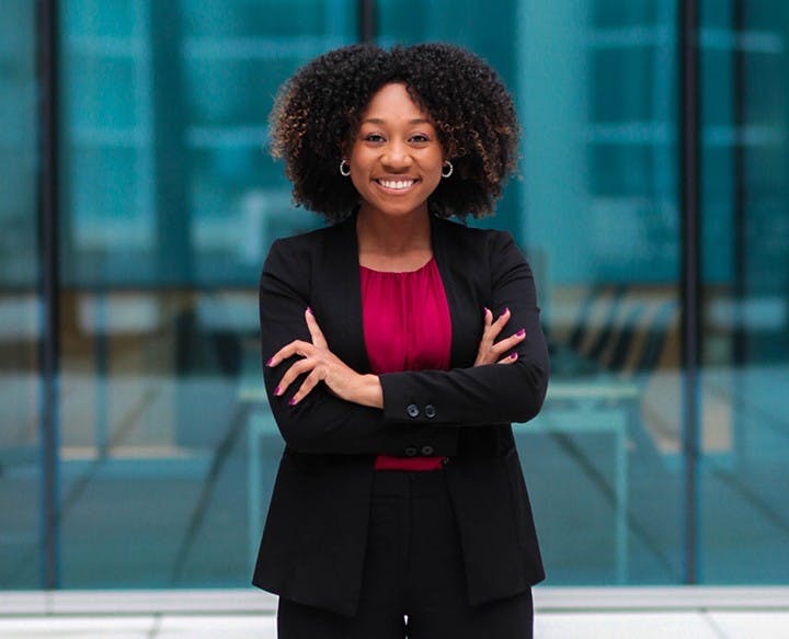 Laura-Louise Rice smiles for a photo. Rice is USC's only national finalist for the 2021 Harry S. Truman Scholarship.