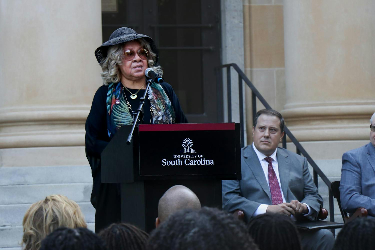 Henrie Monteith Treadwell speaks at the 60th anniversary of desegregation on Sept. 11, 2023. In 1965, Treadwell became the first Black graduate of ɫɫƵ since the reconstruction era, earning her bachelor's degree in biochemistry.